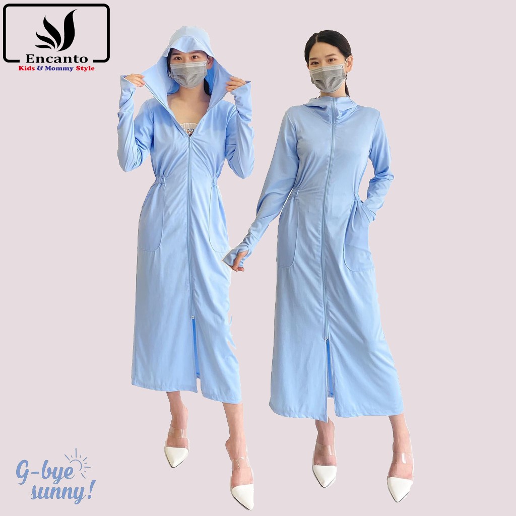 Áo chống nắng toàn thân max UPF50+ chống tia UV trên 96% thông hơi cao cấp kháng bụi thoáng khí Encanto