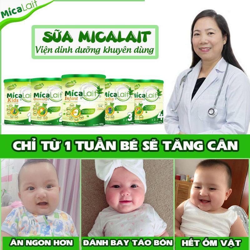 SỮA BỘT MICALAIT GROW & IQ SỐ 2 CHO TRẺ TRÊN 1 TUỔI