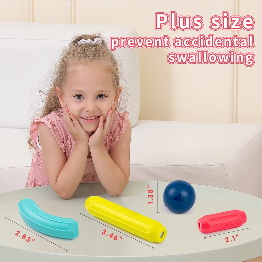 Bộ Đồ Chơi Xây Dựng 66 Thanh Nam Châm 3D Cho Trẻ Em