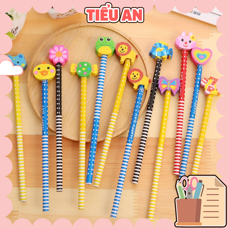 Bút Chì Chuốt Kèm Gôm Xinh Xắn