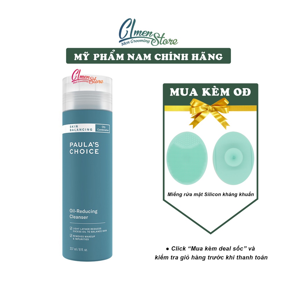 Sữa rửa mặt Paula’s Choice Skin Balancing Oil-Reducing Cleanser – Cân bằng dầu và độ ẩm