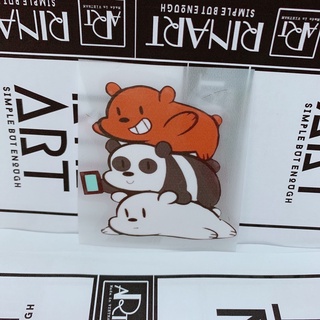 Decal Logo Sticker Patch in áo ủi trực tiếp lên vải hình gấu WE ARE BEARS