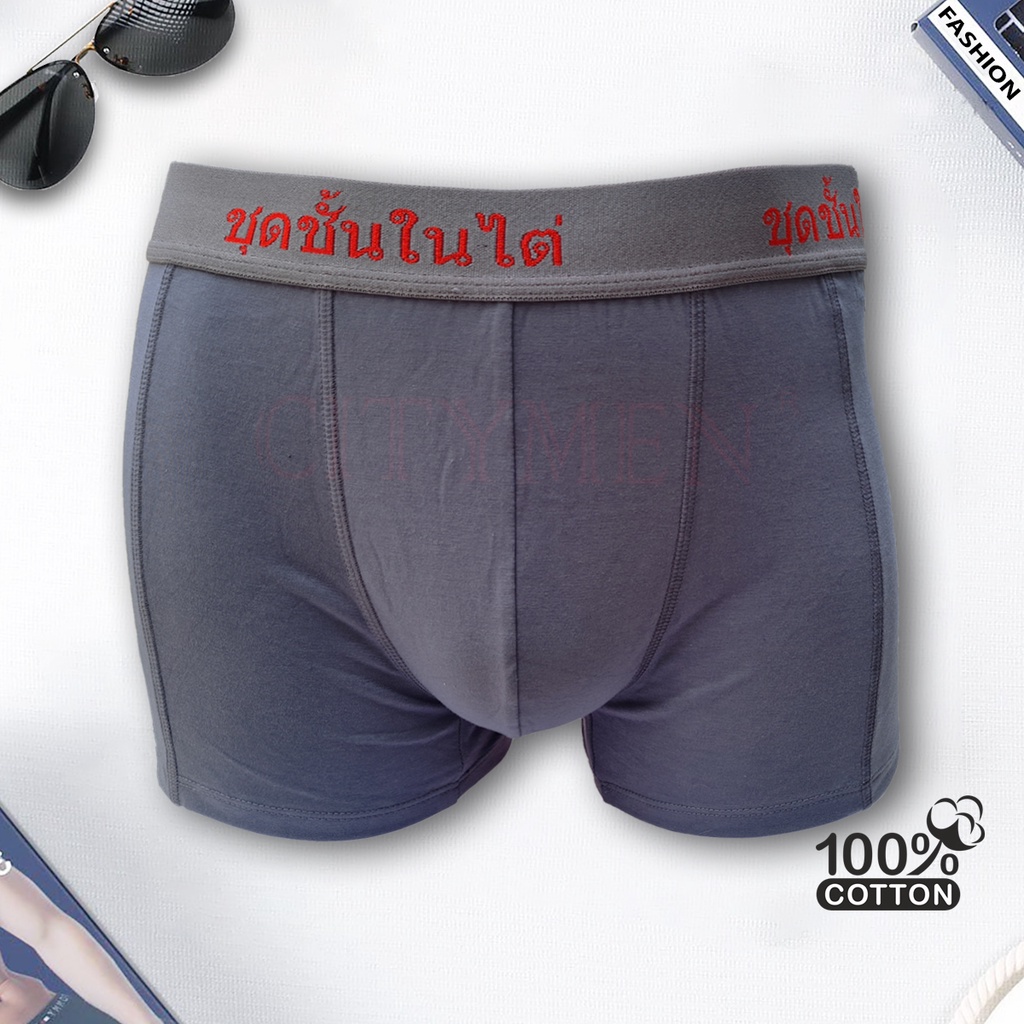 Combo 2 Quần Sịp Nam Boxer CITYMEN Lưng Thái Vải Cotton Cao Cấp, Thấm Hút, Co Dãn Tốt, Kháng Khuẩn, Cạp 4cm