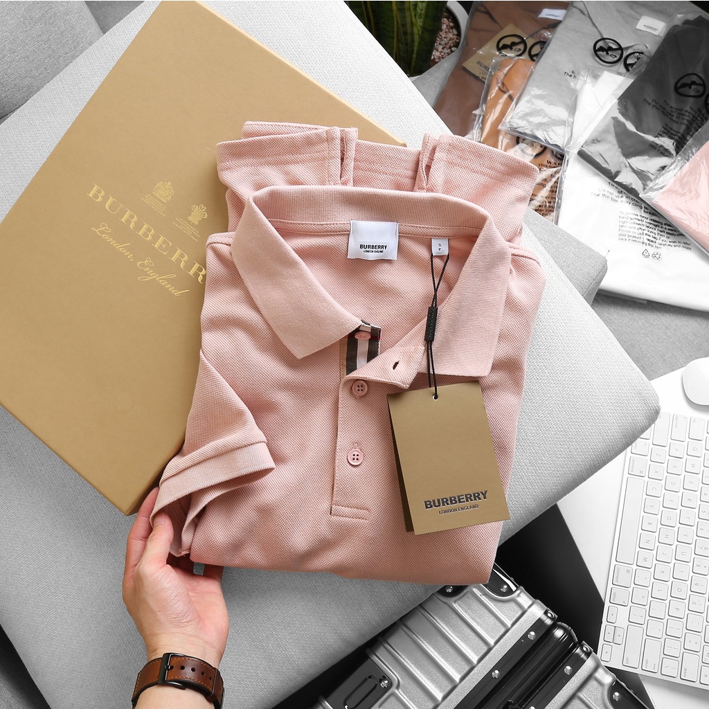 Áo polo TRƠN BURBERRY LONDON ENDLAND hàng xuất khẩu vnxk cực xịn - vải cao cấp
