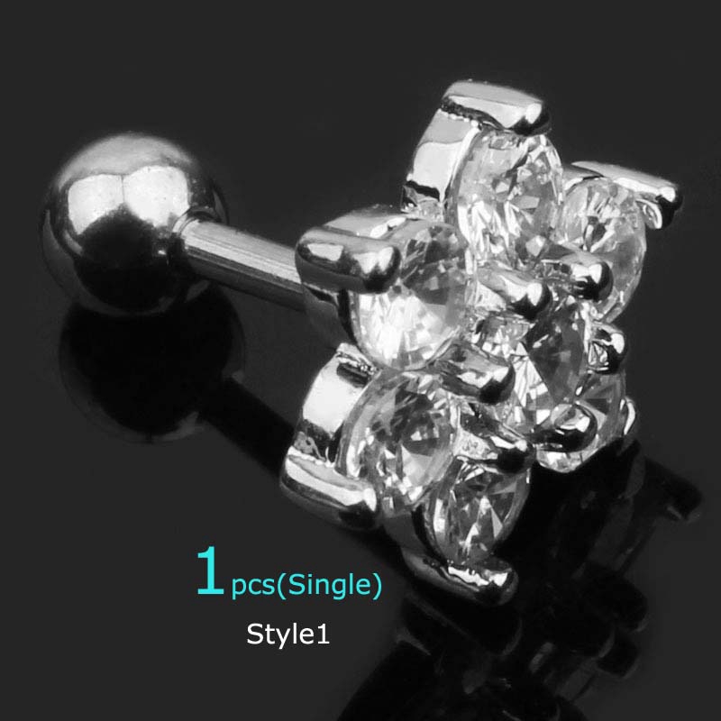 Khuyên Tai Đồng 16g Dài 6mm Đơn Giản