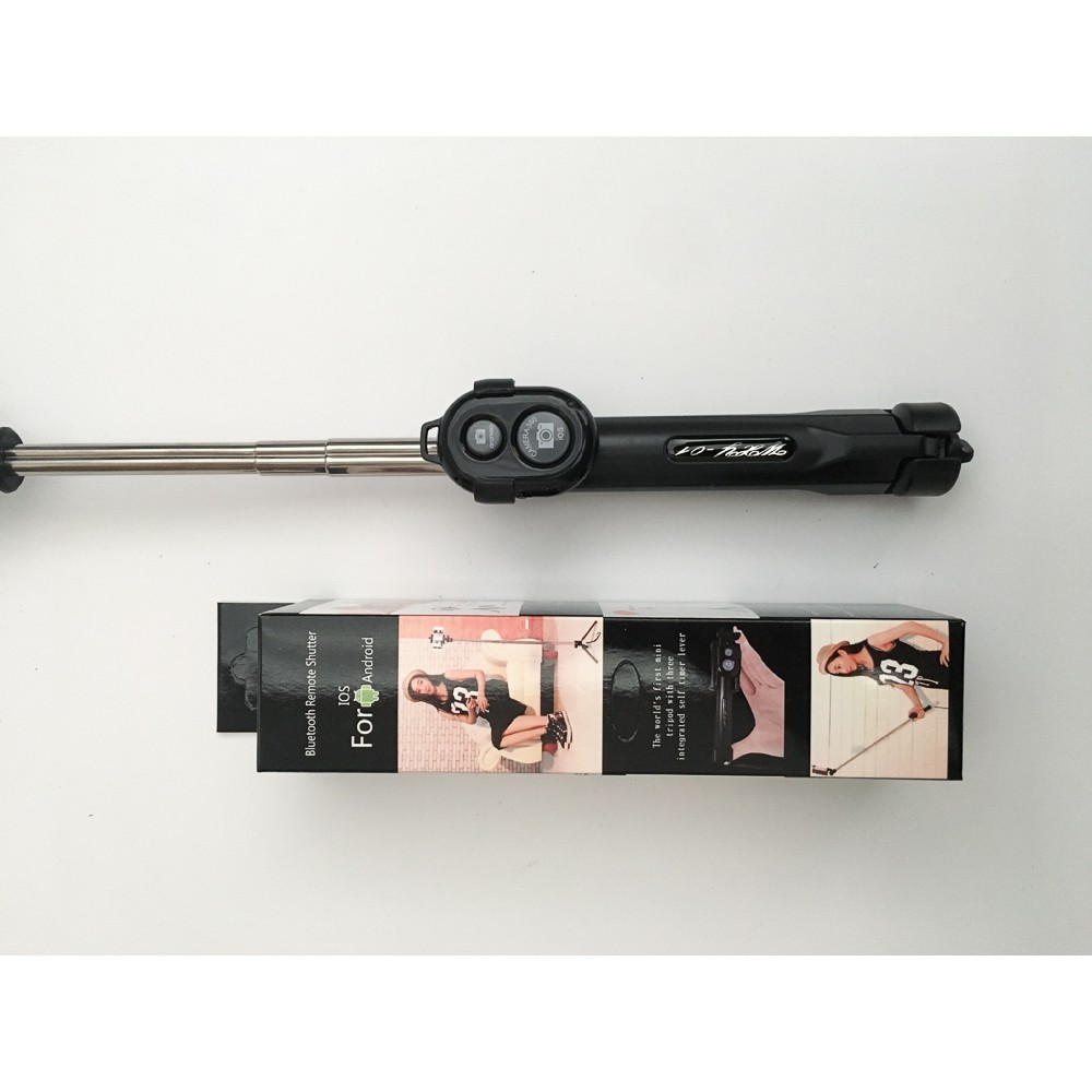 Gậy chụp hình Selfie Tripod Selfie Stick Mini gậy tự sướng nhám có 3 chân tặng kèm nút điều khiển Phặn Phặn | BigBuy360 - bigbuy360.vn