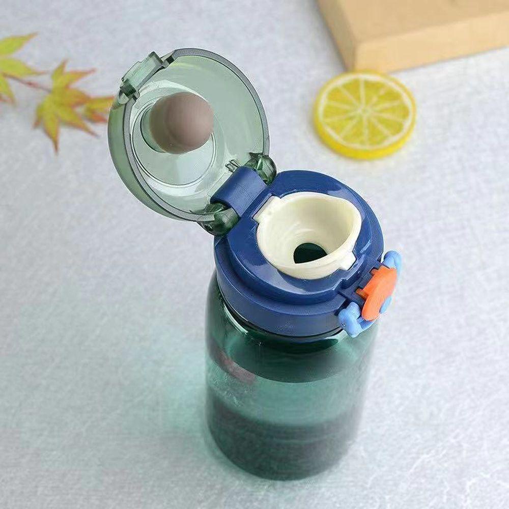 Bình nước thể thao MMULCK nhựa chịu được nhiệt độ cao trong suốt tái sử dụng được có nắp đậy và dây treo 400ml