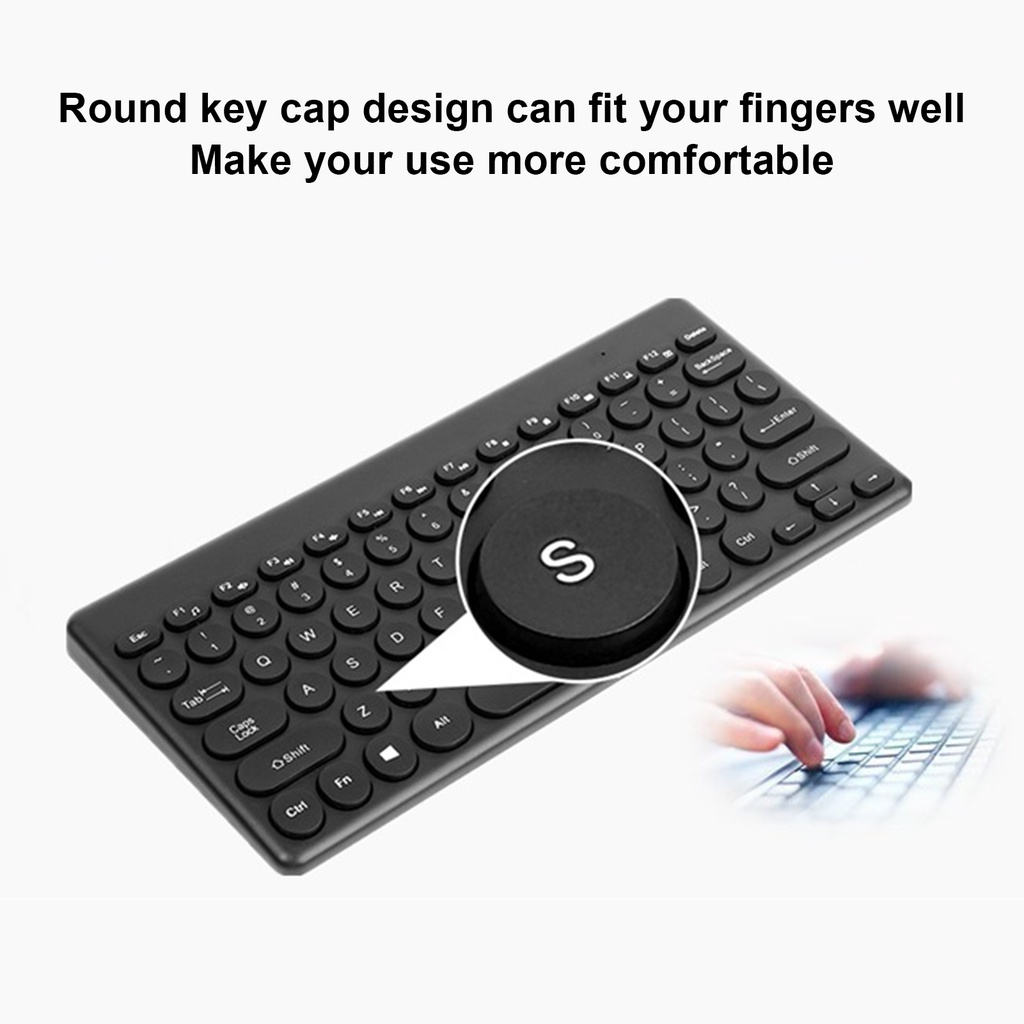 Bàn Phím Không Dây 169 2.4GHz Chống Trượt Và Giảm Tiếng Ồn