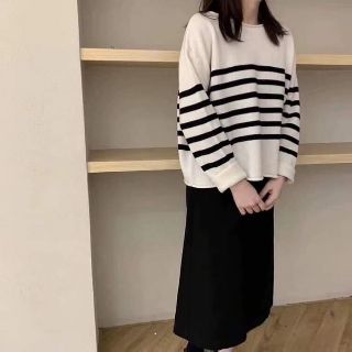 ÁO LEN KẺ NGANG FORM RỘNG ULZZANG