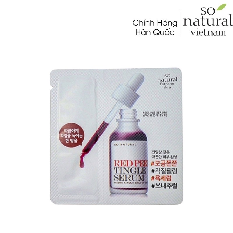 Tinh Chất Red Peel Tingle Serum Sample Dạng Gói So Natural (2,5ml) | BigBuy360 - bigbuy360.vn