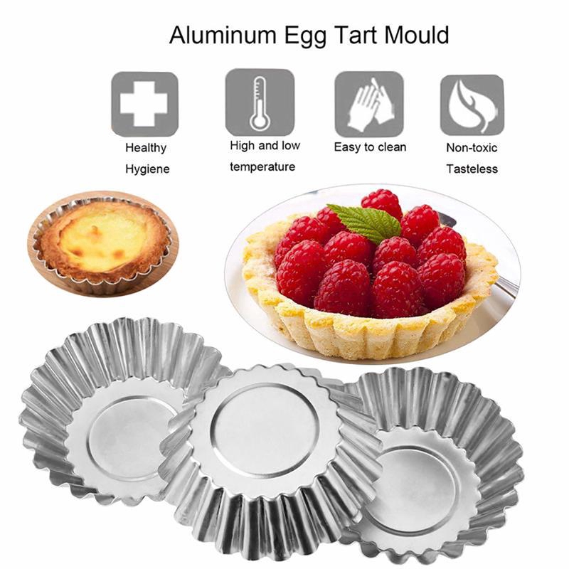 Set 10 Khuôn Làm Bánh Trứng Hình Bông Hoa Xinh Xắn