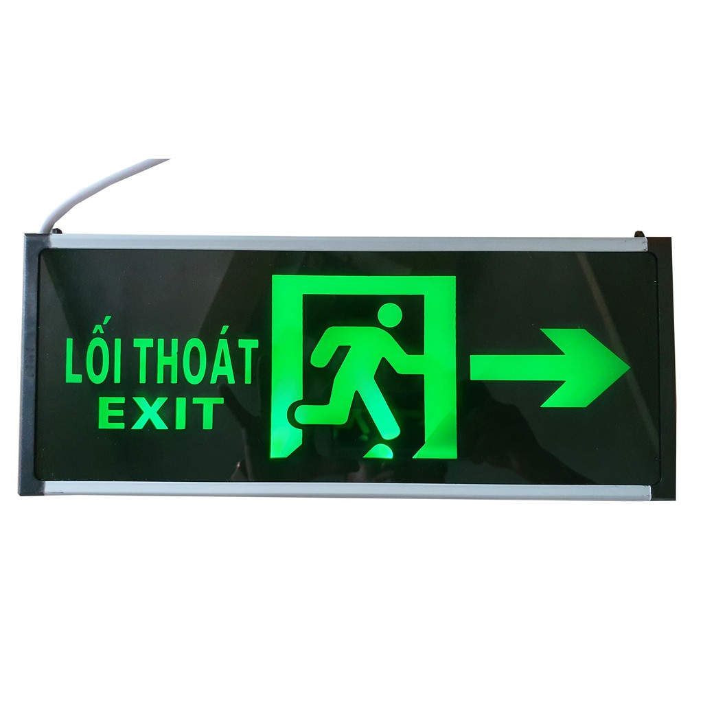 Đèn Thoát Hiểm Exit hai mặt hướng mũi tên phải