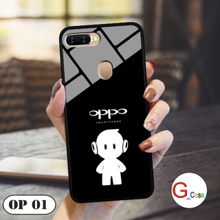 Ốp lưng kính 3d oppo a7/ a5s/ a12