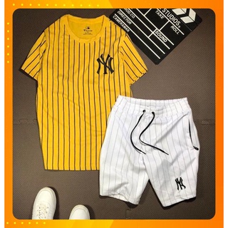 Set yankee sọc dọc siêu chuẩn thun cotton