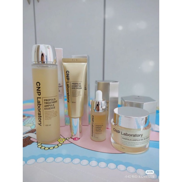 Set dưỡng Essence Ampule Keo ong CNP propolis essence ampule cho da nhạy cảm