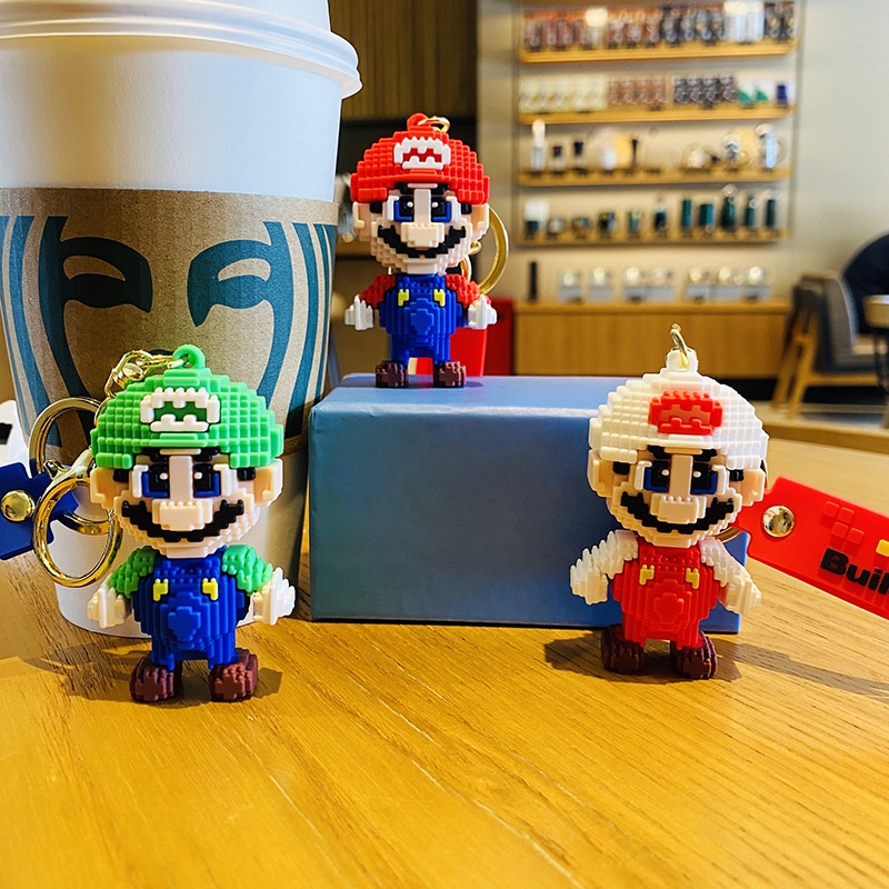 Móc Khóa Silicon Hình Nhân Vật Hoạt Hình Super Mario