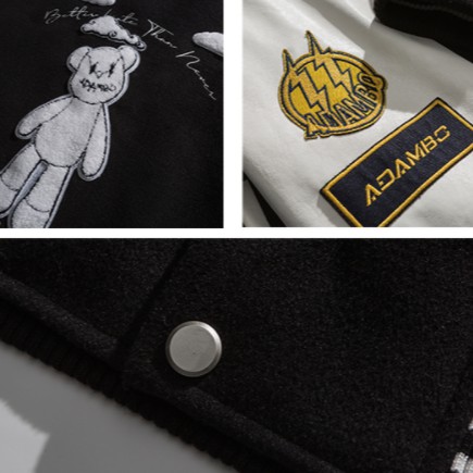 Áo khoác bomber in hình phong cách Hàn Quốc áo khoác bóng chày nam fashion bigsize áo khoác áo dài tay unisex áo khoác bóng chày