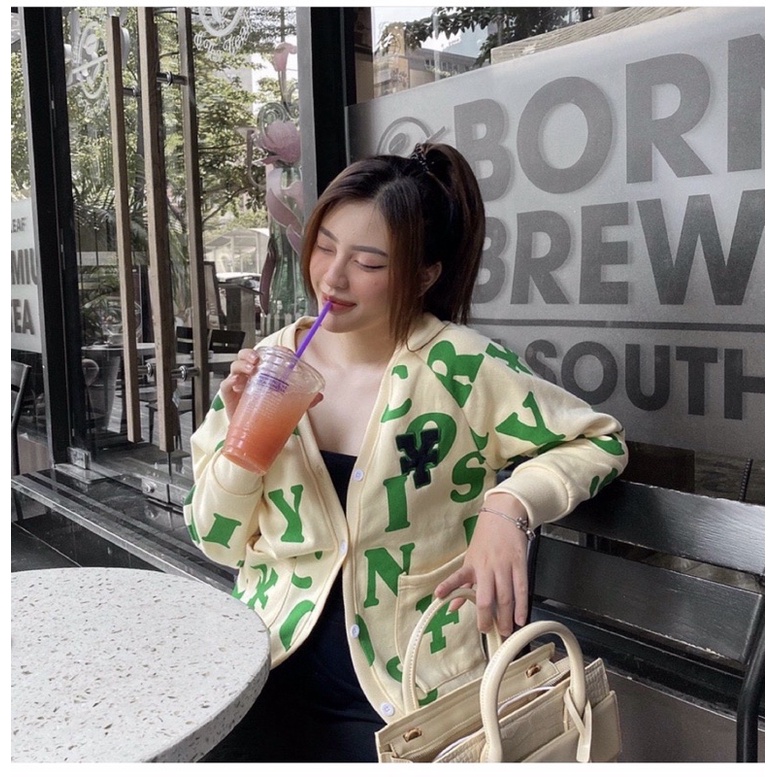 Áo Khoác Nỉ Bông Cardigan IN Chữ Nam, Nữ Unisex-CDGINCHU | BigBuy360 - bigbuy360.vn