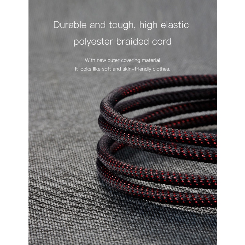 Cáp sạc tự ngắt thông minh Baseus C-Shaped cổng Táo max 2.4A - có đèn led báo