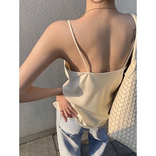 Áo lụa 2 dây cổ đỗ sang trọng, cá tính, dự tiệc