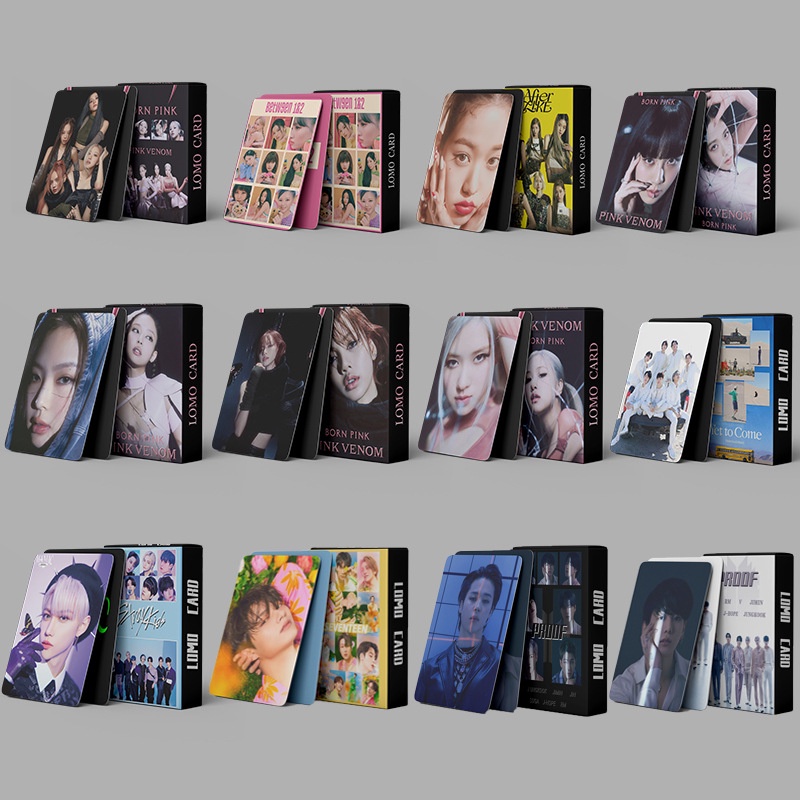 Bộ Thẻ Hình Nhóm Nhạc BLACKPINK Kpop Ave STRAYKIDS TXT Album Goo