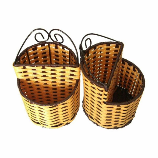 Ống đựng đũa giả mây