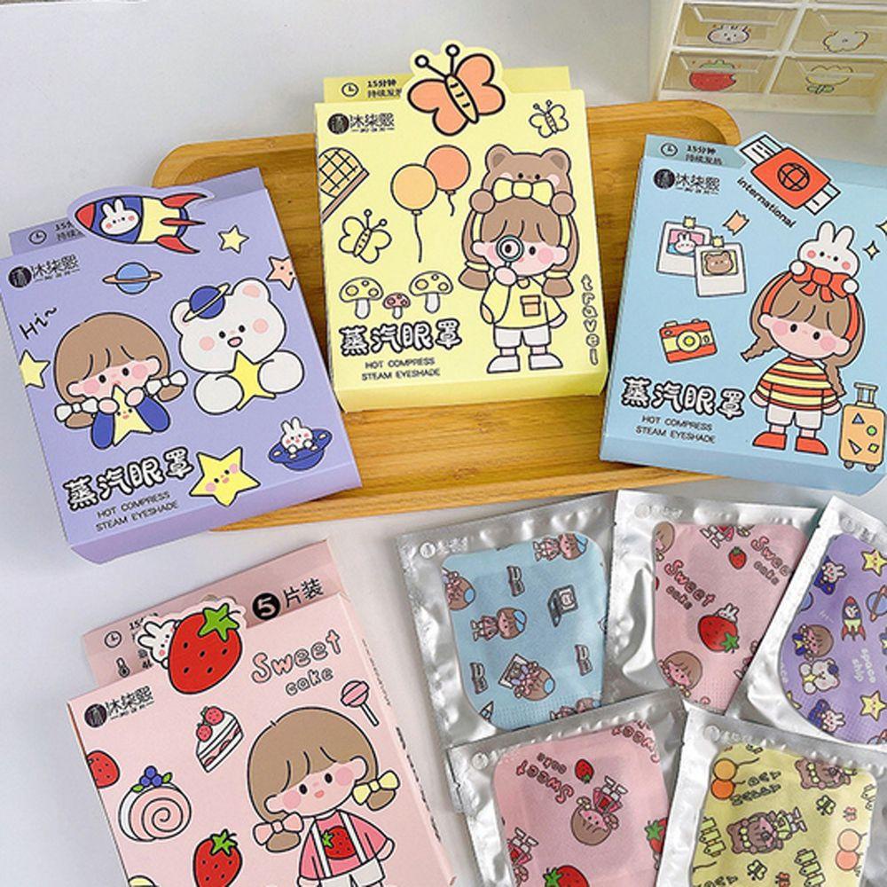 Mặt Nạ Xông Hơi Mắt Hình Thỏ Hoạt Hình Xinh Xắn