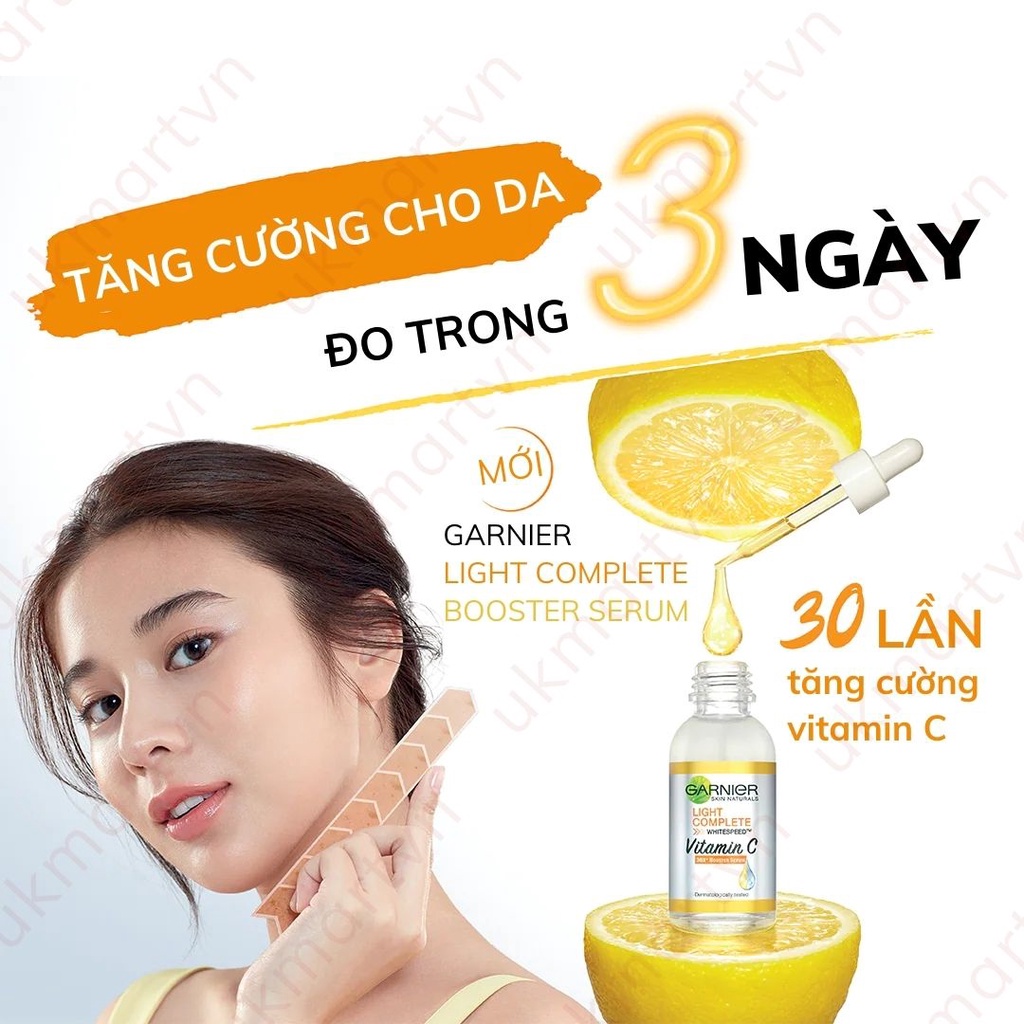 Tinh chất tăng cường sáng da mờ thâm Garnier