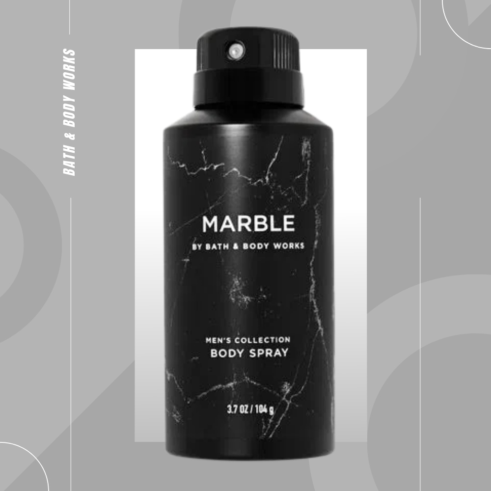 Xịt Thơm Toàn Thân Cho Nam Bath & Body Works – MARBLE Deodorizing Body Spray Chai 104g