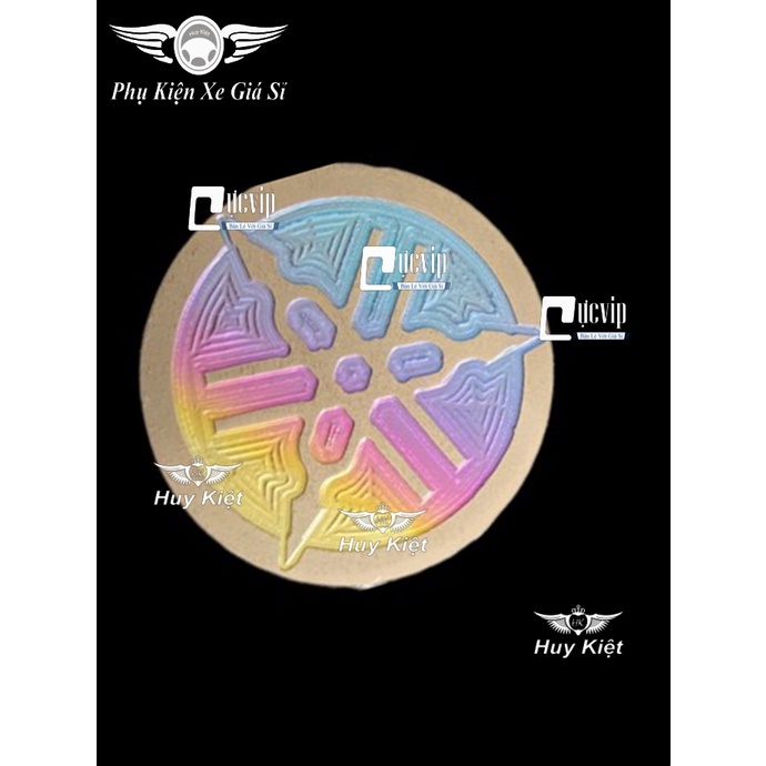[Giá Siêu Rẻ] Tem Dán Logo Yamaha Titan Điện Phân Kích Thước 25mm Sẵn Keo Dán 3M 4311