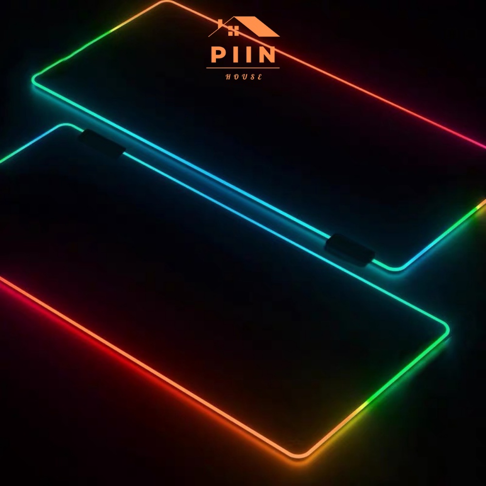 Miếng lót chuột LED phát sáng đổi màu 2022, Pad chuột chơi game cỡ lớn 80x30cm bền đẹp - PIIN HOUSE