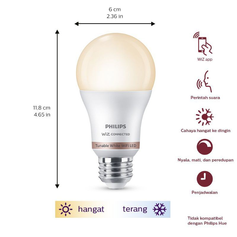 Bóng Đèn Led Philips 9w Kết Nối Wifi Thông Minh