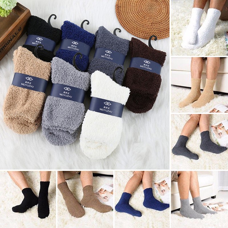 ❀❀ Đôi Tất Chân Len Dày Giữ Ấm Thời Trang Cho Nam Nữ