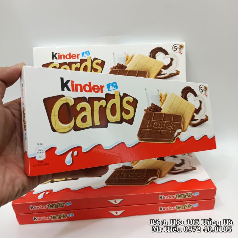 [T4/2022] Socola Kinder Cards 5 thanh 128g