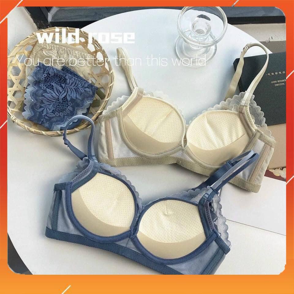 Set bộ đồ lót nữ ren cao cấp áo không gọng cup chéo, đệm mút siêu mềm nâng đẩy tối đa. Mã B19020