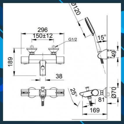 Vòi Sen Tắm Inax Nhiệt Độ BFV-6013T, bảo hành 2 năm chính hãng