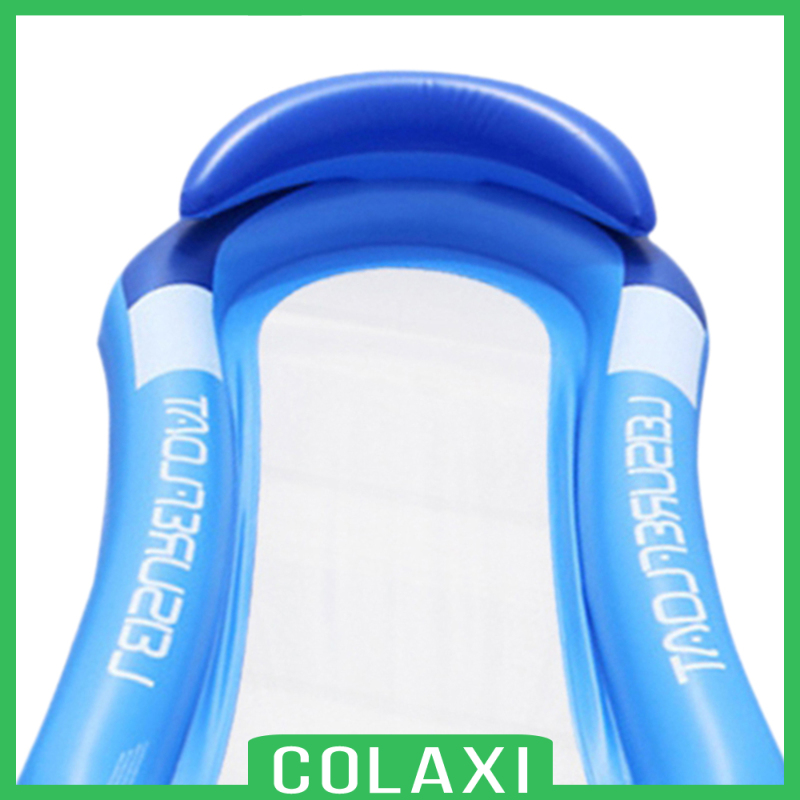 [COLAXI]Durable Pool Float Bed Floater Water Mat Lounger Beach Toy Air Bed Mattress