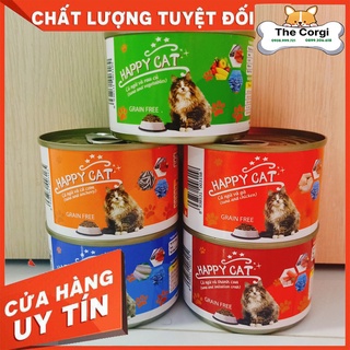 Happy cat-pate mèo lon 160g