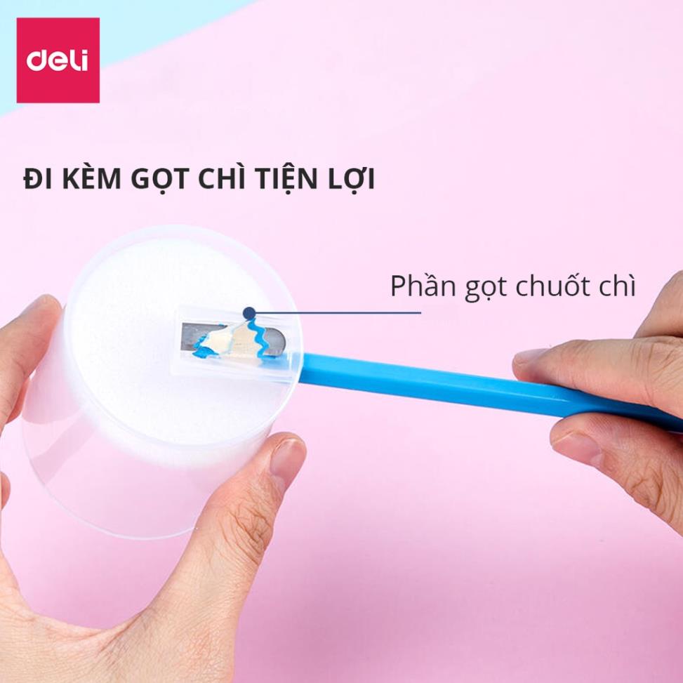 Bút chì màu nước Deli cao cấp dạng cốc 12/24/36/48 màu - 68129/ 68130/ 68131/ 68132