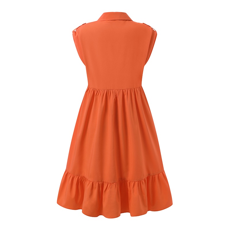 Đầm Zanzea dáng chữ A ngắn tay cổ bẻ phong cách châu Âu quyến rũ dành cho nữ