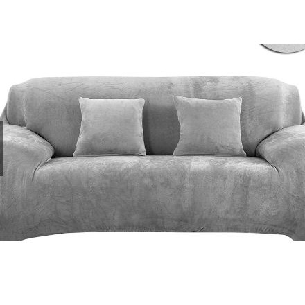 Áo bọc ghế sofa vải nhung màu trơn phong cách hiện đại