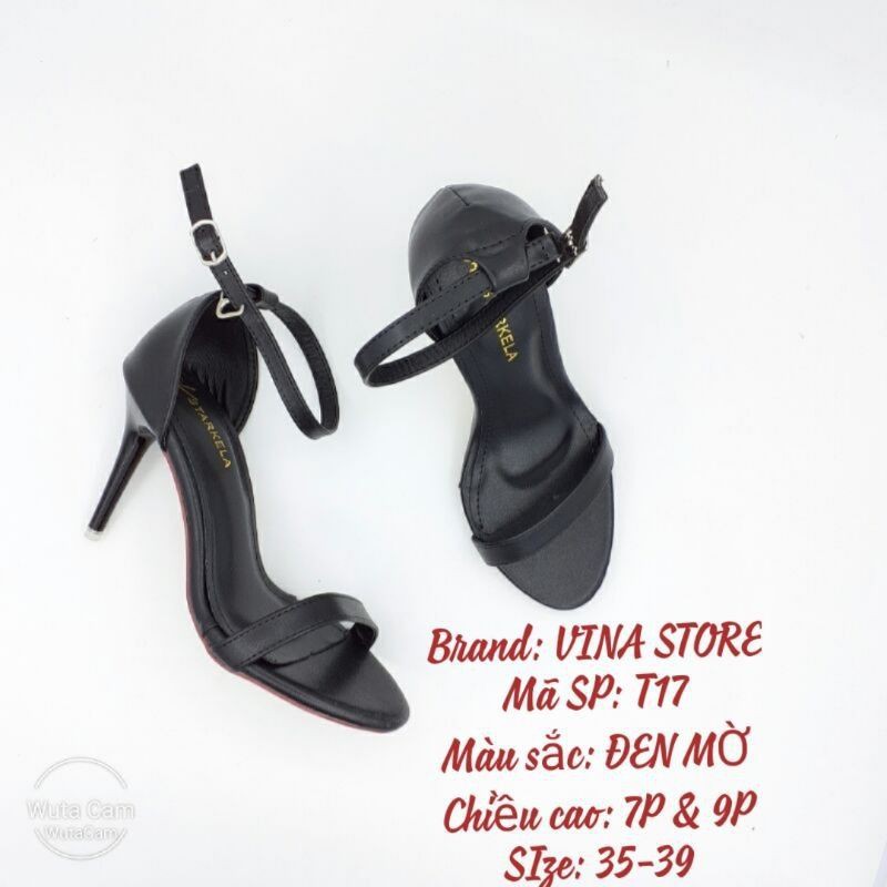 GIÀY SANDAL CAO GÓT NỮ 7-9 PHÂN ĐẾ NHỌN QUAI MẢNH NGỌC TRINH HOT 2022- MÃ T17