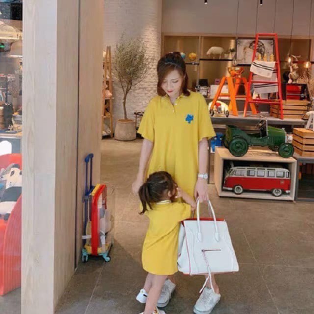 Bán sỉ váy polo mẹ và bé