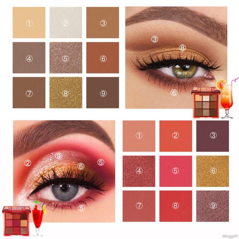 [Hàng mới về] Bảng phấn mắt Cocktail 9 màu chất lì lâu trôi tông nude giữ màu hoa hồng/ xanh biển/ lilac/ xanh mint | BigBuy360 - bigbuy360.vn