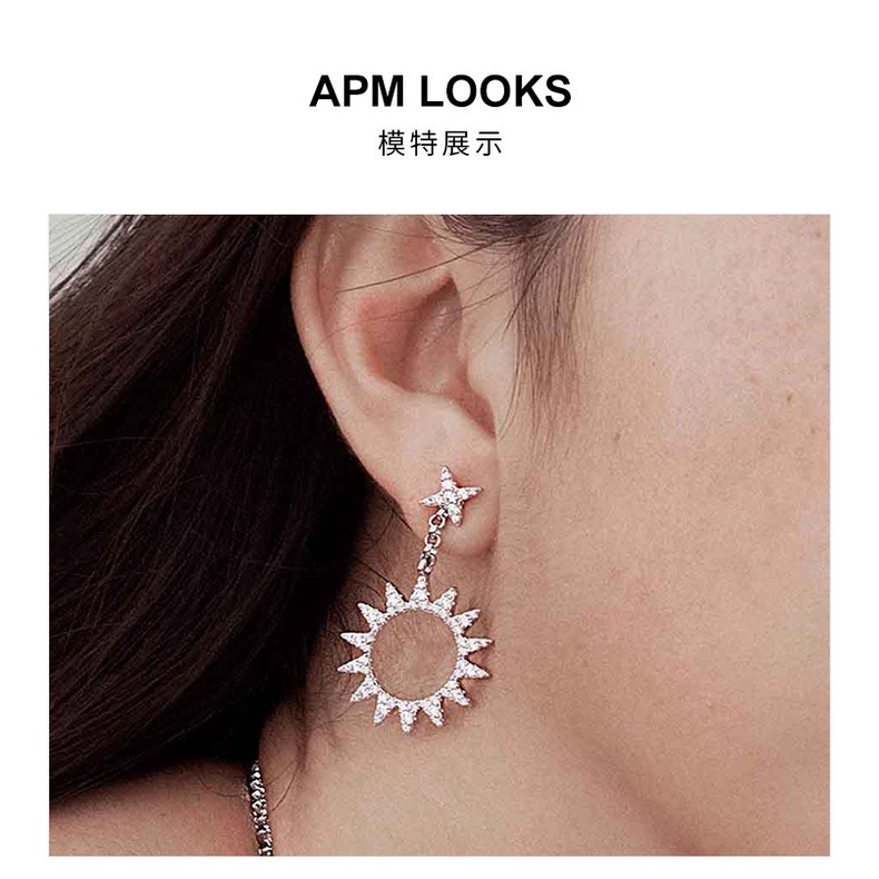 Khuyên Tai Hình Mặt Trời Độc Đáo Phong Cách Mới 2020