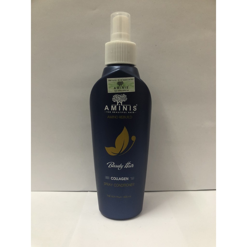 xịt dưỡng tóc AMINIS COLLAGEN 220ML