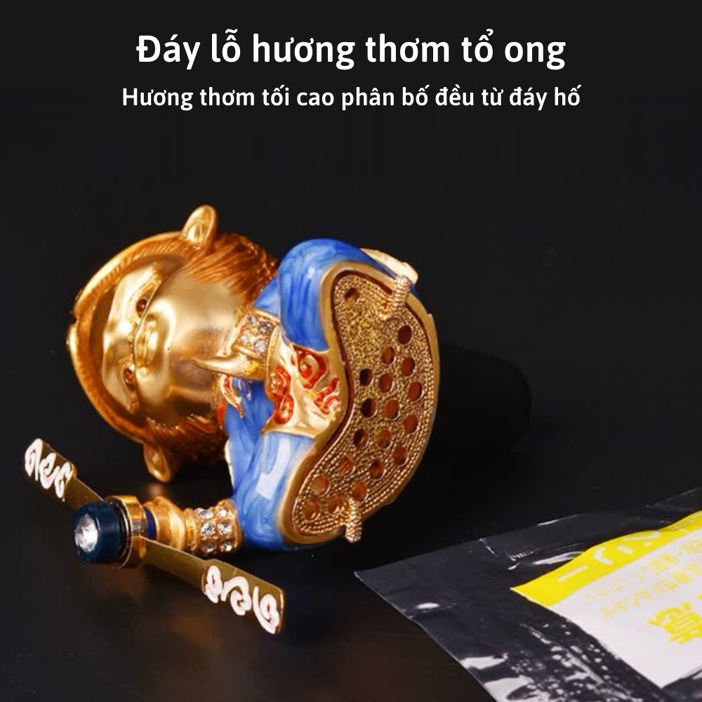 Nước hoa ô tô , quạt sát thơm ô tô hình tôn ngộ không tỏa hương thơm sáp tinh dầu TIME HOME