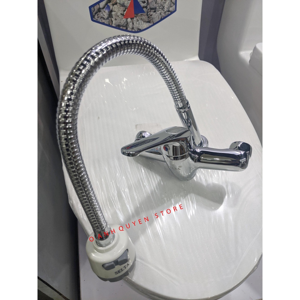 Vòi rửa bát nóng lạnh, vòi rửa chén nóng lạnh ngổng cần mềm Selta SS2002F / SS2000F CHÍNH HÃNG