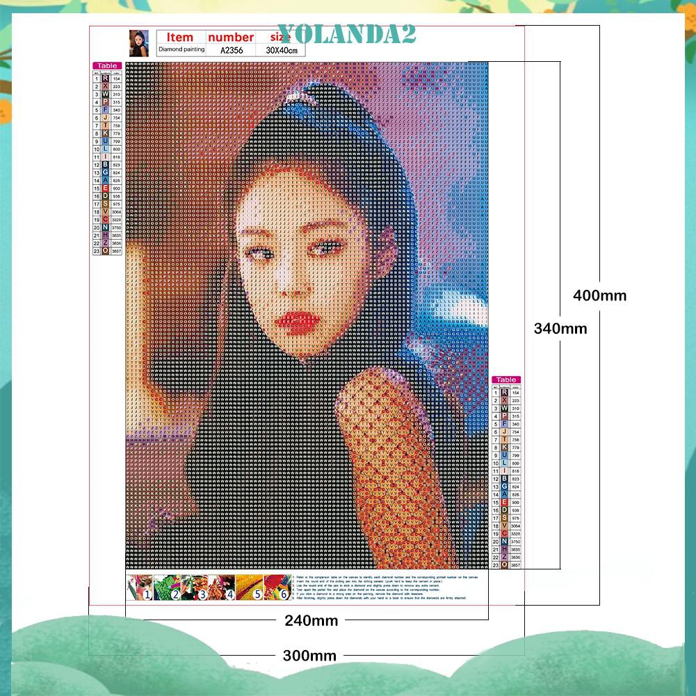Tranh đính đá tự làm 5D hình Blackpink xinh xắn trang trí cho nhà