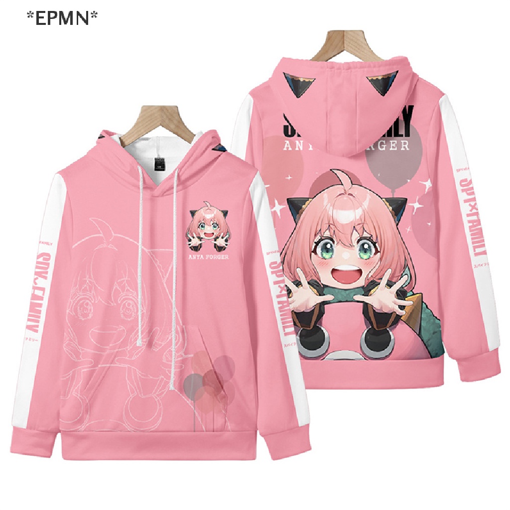 Epmn Áo Hoodie Mềm Hóa Trang Nhân Vật Loid Anya Yor Forger Phim Spy X Cho Gia Đình
